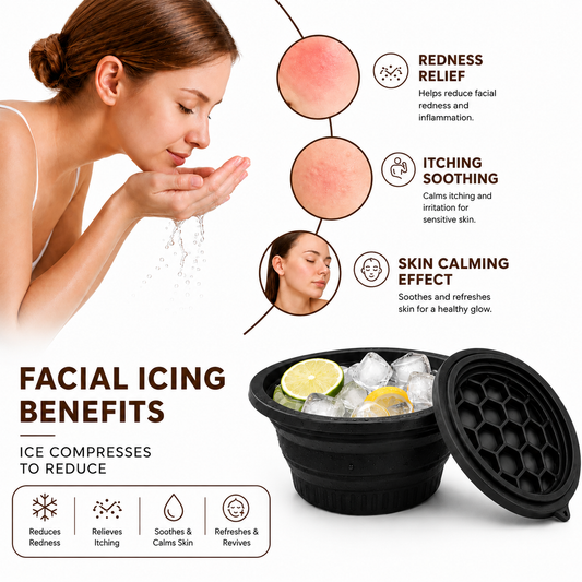 GLACÉ™ | Foldable Face Ice Plunge Bowl