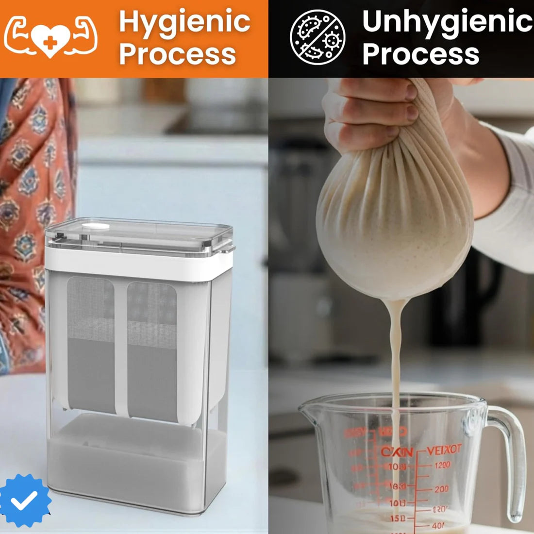 Multifunctional Yogurt Filter with Fine Mesh Strainer