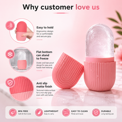 Professional Age-Defying Dermatology Care Ice Roller