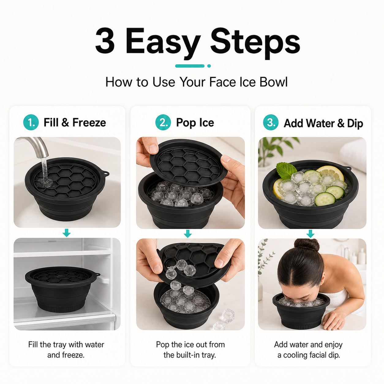 FACE™| Ice Plunge Bowl, Instant Glow  in 10 seconds