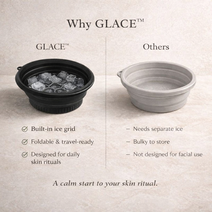 GLACÉ™ | Foldable Face Ice Plunge Bowl