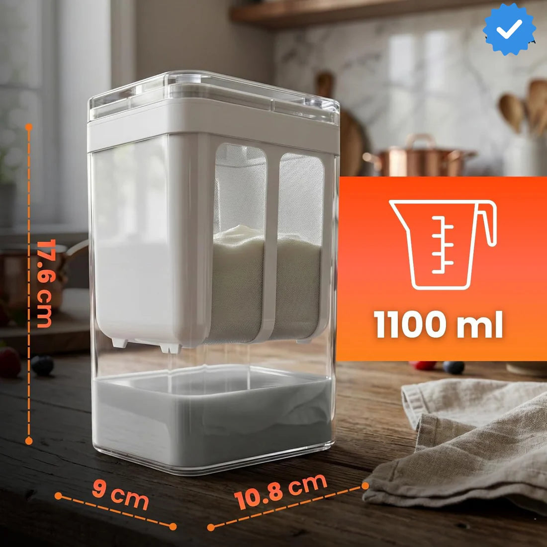 Multifunctional Yogurt Filter with Fine Mesh Strainer
